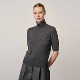 HERSKIND Perry Knit bluse - grå