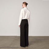 HERSKIND Felicia mid waist bukser - sort