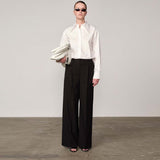 HERSKIND Felicia mid waist bukser - sort