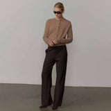 HERSKIND Jack Low Waist bukser - Brown Melange
