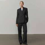 HERSKIND Ivano Low Waist Pants - Pinstripe