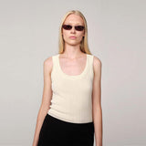 HERSKIND Morris Knit top - off white