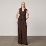 HERSKIND Samos vest - Java brun