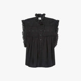 ISABEL MARANT Dersia top - Sort