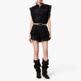 ISABEL MARANT Dersia top - Sort