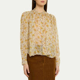 ISABEL MARANT Florine top - Lys Gul/Ecru