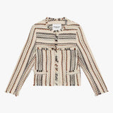 ISABEL MARANT Izaria jakke - ecru striber