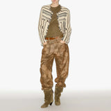 ISABEL MARANT Izaria jakke - ecru striber