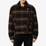ISABEL MARANT Galeane jakke - Sort/Khaki tern