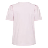 Rosa t-shirt med korte pufærmer