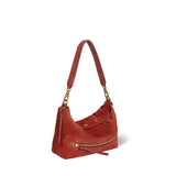 JEROME DREYFUSS Lucky Small Hobo taske - Rouille rød brun ruskind