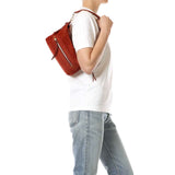 JEROME DREYFUSS Lucky Small Hobo taske - Rouille rød brun ruskind