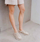 KEEN x SKALL Uneek canvas sandaler - natural / birch