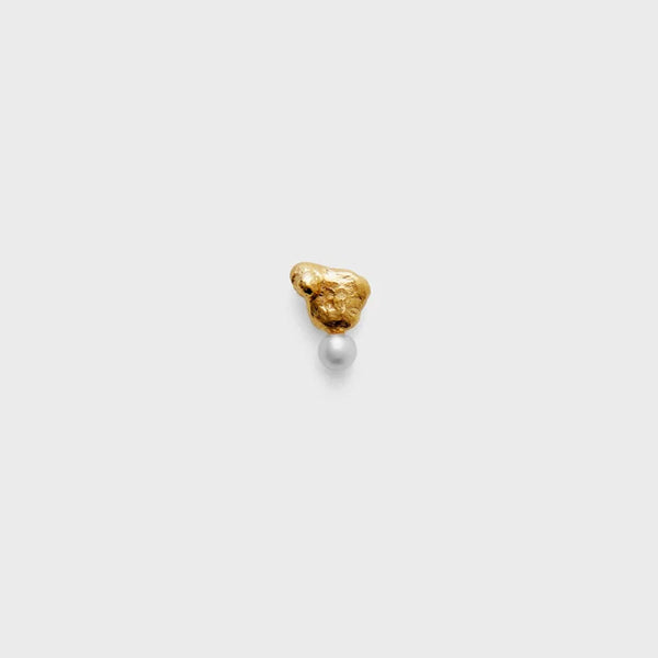 LEA HOYER Cecil perle ørering - guld