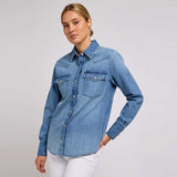 LEE Western skjorte - med blue