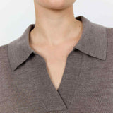 LEVETE ROOM Ismaila 9 strik bluse - walnut