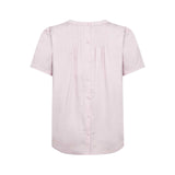 sart lyserød t-shirt med knappe detaljer fra Levete Room
