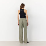 LEVETÉ ROOM Naja 7 hør bukser - dark moss