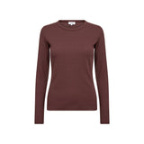 LEVETE ROOM Numbia 3 T-shirt - Bitter Chocolate