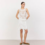 Hvid blonde top fra Levete Room