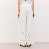 Hvide bukser med blonde kanter fra Levete Room