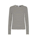 LEVETÉ ROOM Ika 11 bluse - sort/hvid striber