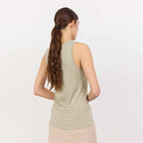 Stribet tank top i sart grøn fra Levete Room