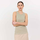 Stribet tank top i sart grøn fra Levete Room