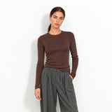 LEVETE ROOM Ika 4 bluse - Coffee Bean