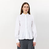 LEVETE ROOM Isla solid 117 skjorte - Hvid