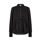 LEVETE ROOM Isla solid 117 skjorte - sort