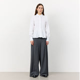 LEVETE ROOM Isla solid 117 skjorte - Hvid