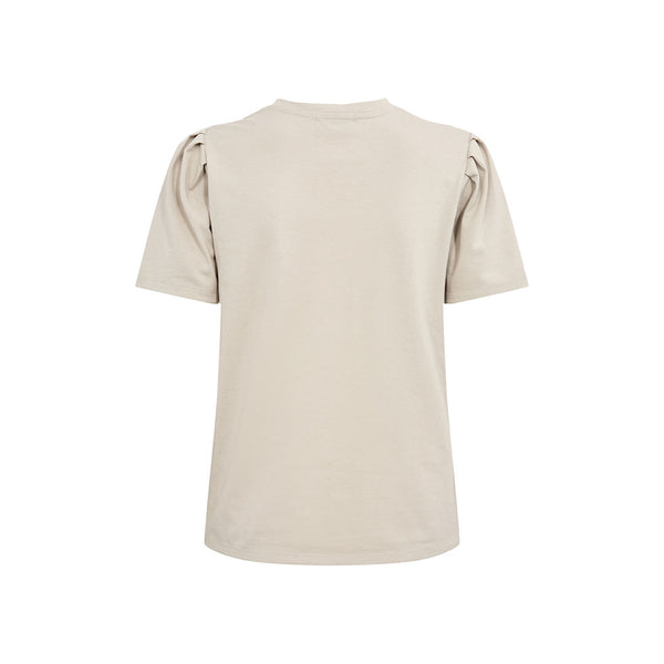 LEVETE ROOM Isol 1 t-shirt - island fossil beige