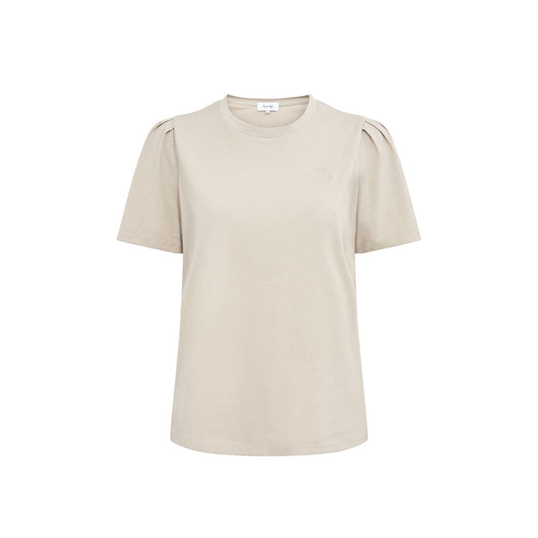 LEVETE ROOM Isol 1 t-shirt - island fossil beige