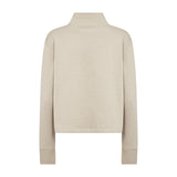 LEVETE ROOM Nuka 16 lynlås sweatshirt - island fossil