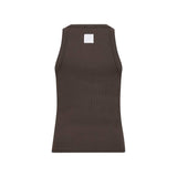LEVETE ROOM Numbia 1 rib top - brun