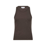 LEVETE ROOM Numbia 1 rib top - brun