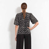 LEVETE ROOM Ursa 1 bluse - Black Combi