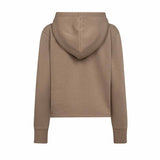 LEVETE ROOM Nuka 9 lynlås hoodie - walnut