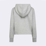 Grå hoodie med lynlås fra Levete Room