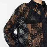 LEVETE ROOM Olera 1 skjorte - sort