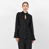 LEVETE ROOM Otis 3 skjorte - black combi