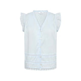 LEVETE ROOM Rosy 2 bluse - Ice water