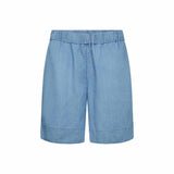 LEVETE ROOM Rora 2 shorts - Mid Blue Denim