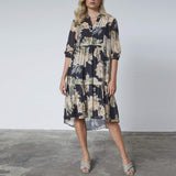 LOVE & DIVINE love958-9 kjole - black/flower