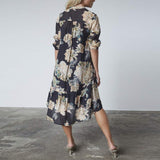 LOVE & DIVINE love958-9 kjole - black/flower