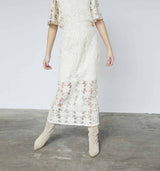 Hvid blonde nederdel fra Love and Divine