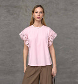 LOVE & DIVINE love1517 t-shirt - Soft Rose