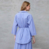 LOVE & DIVINE love1537 skjorte - blue stripe
