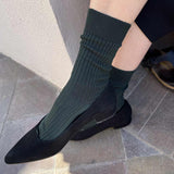 MRS. HOSIERY Silky Classic strømper - mørke grøn